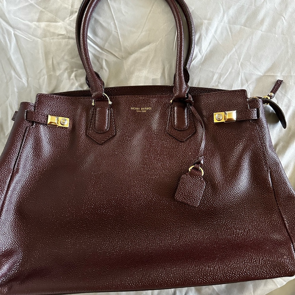 Henri Bendel Tote (wine)